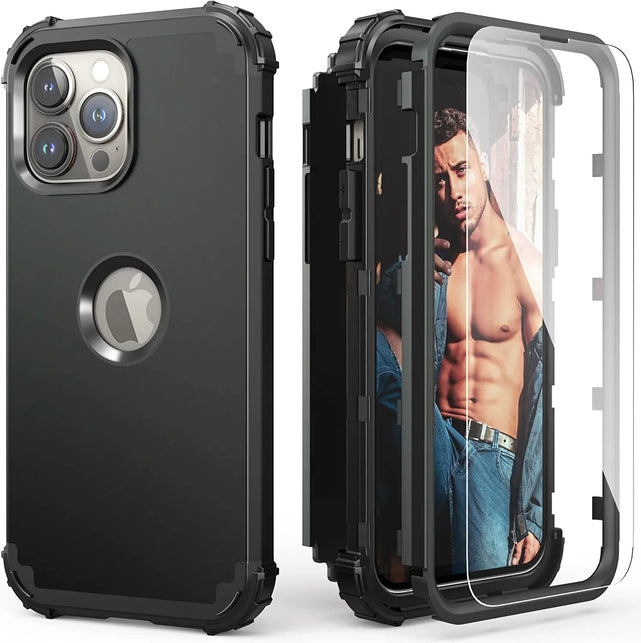 Redpepper iPhone 14 Pro Max cover con vetro temperato antishock
