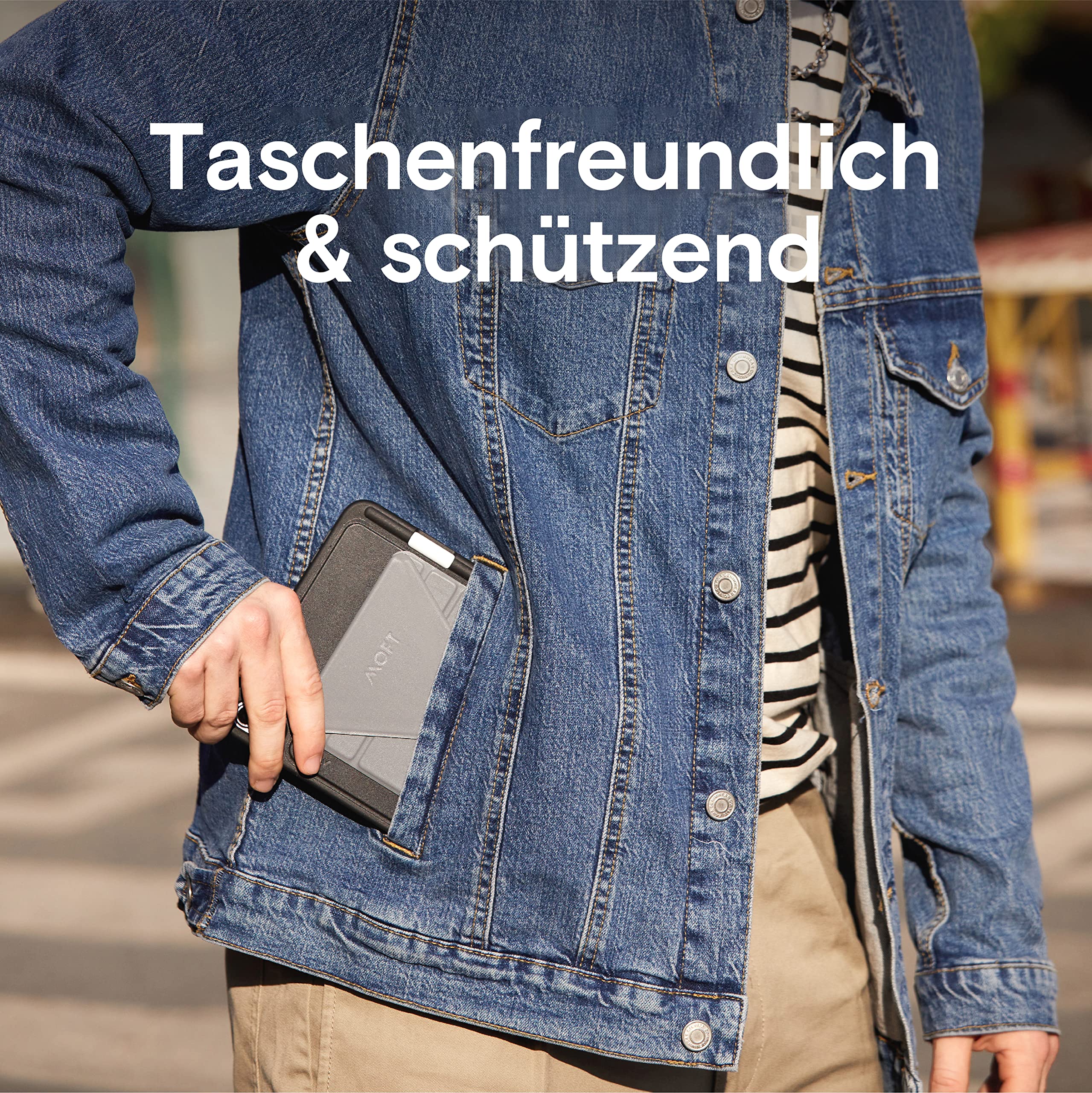 MOFT Snap Series Custodia iPad Mini 6 Grigio portapenna magnetica