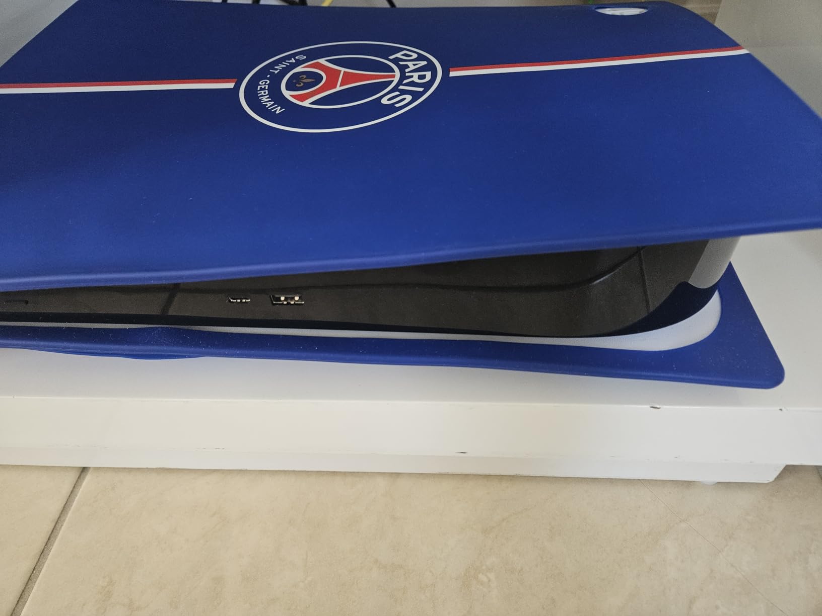 Konix PSG Custodia PS5 Silicone Blu Antiurto Antigraffio