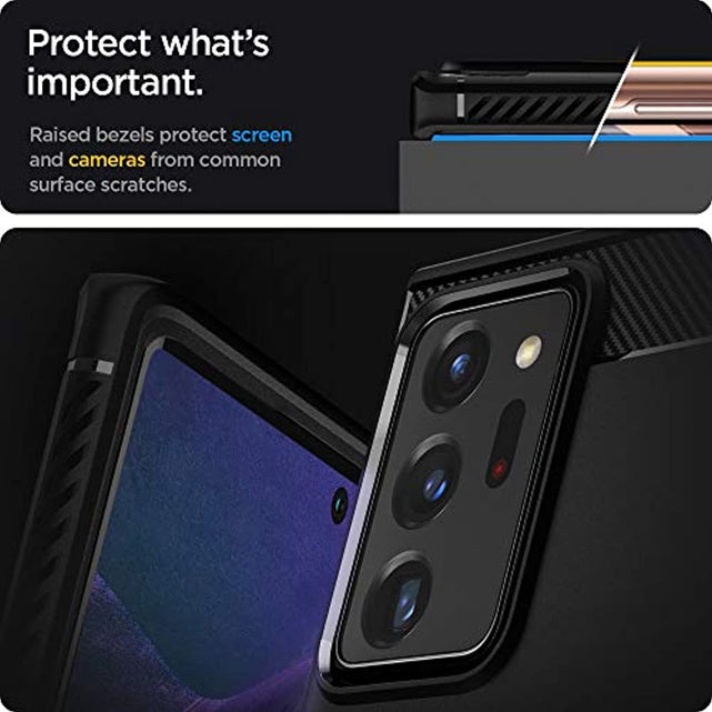 Redpepper Note 20 Ultra cover Rugged Armor nero TPU