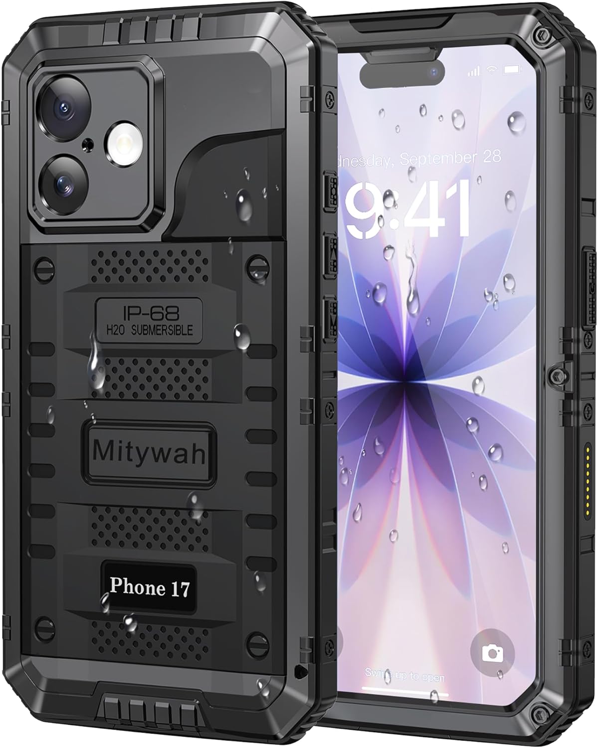 Redpepper iPhone 17 cover corazzata metallo con vetro