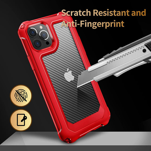 Redpepper 14 Pro Max cover carbonio ricarica wireless
