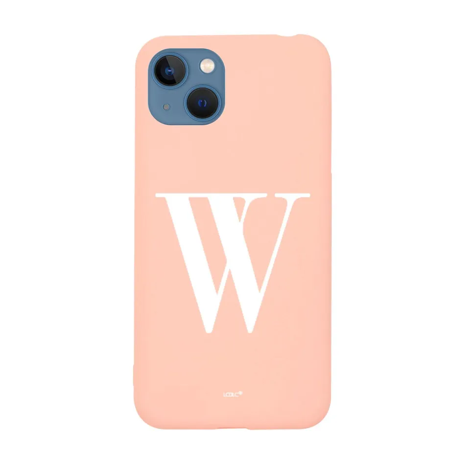 La Casa de las Carcasas Personalizzate iPhone 15 Plus cover iniziale rosa sabbia