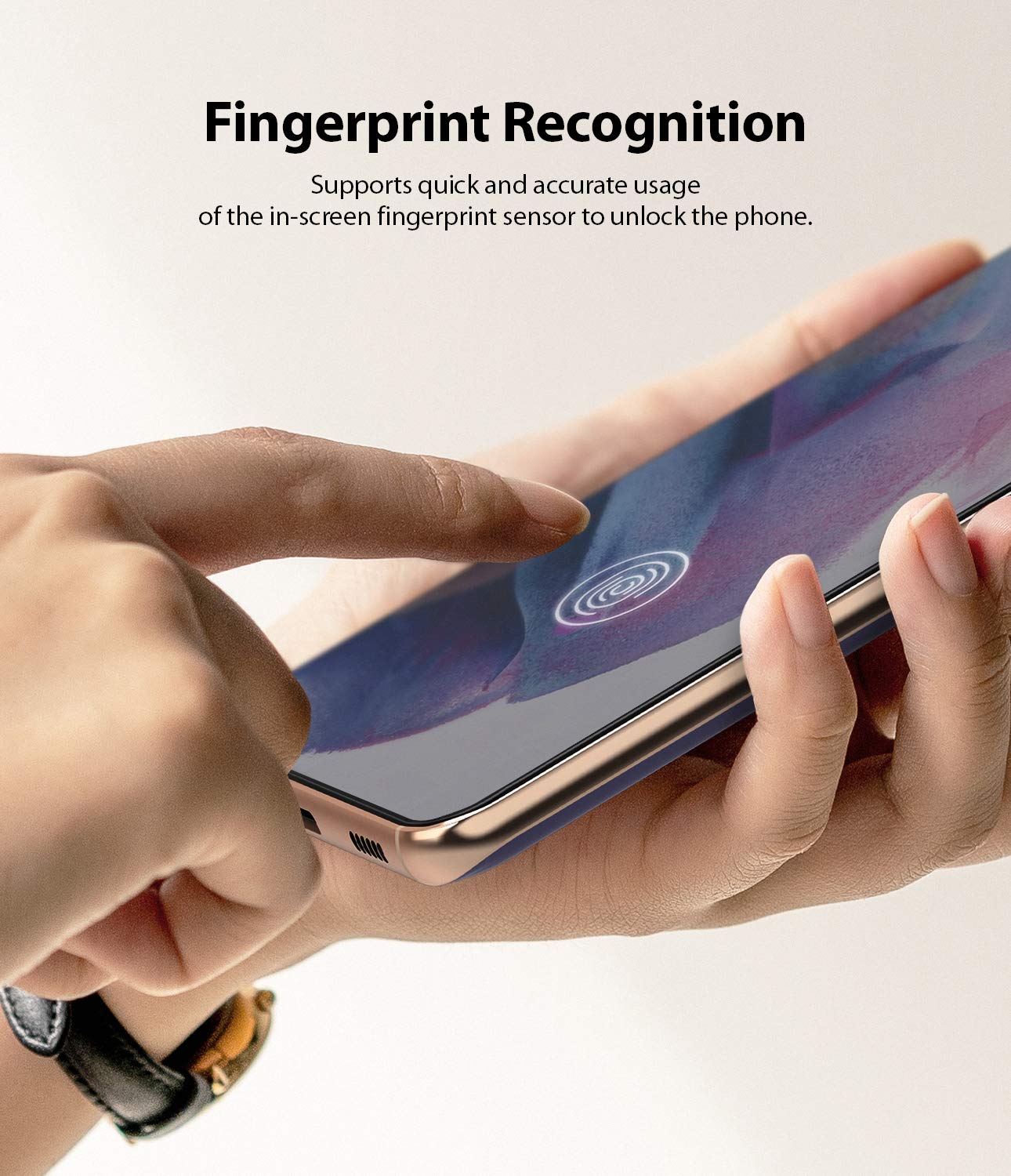 Ringke Easy Flex pellicola S21 Plus installazione umido 2 pezzi