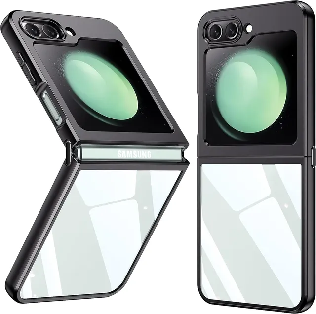 Redpepper Z Flip 5 Cover Nera Sottile in TPU