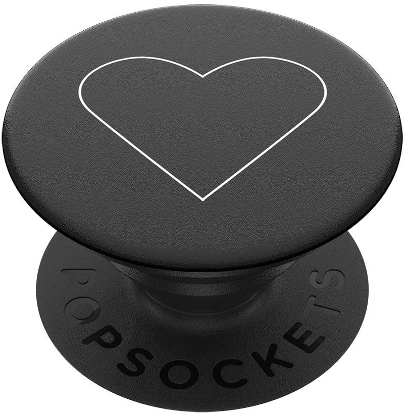 Redpepper Pop Sockets grip cuore bianco nero stand telefono