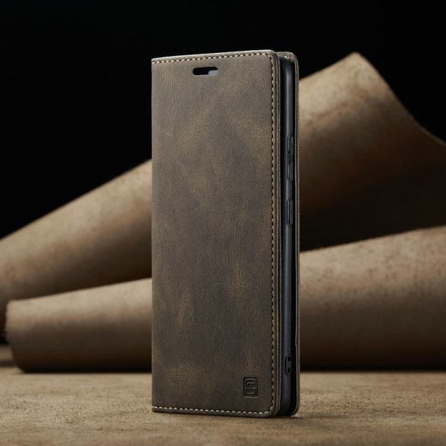 Redpepper S22 Ultra custodia flip pelle nera portafoglio
