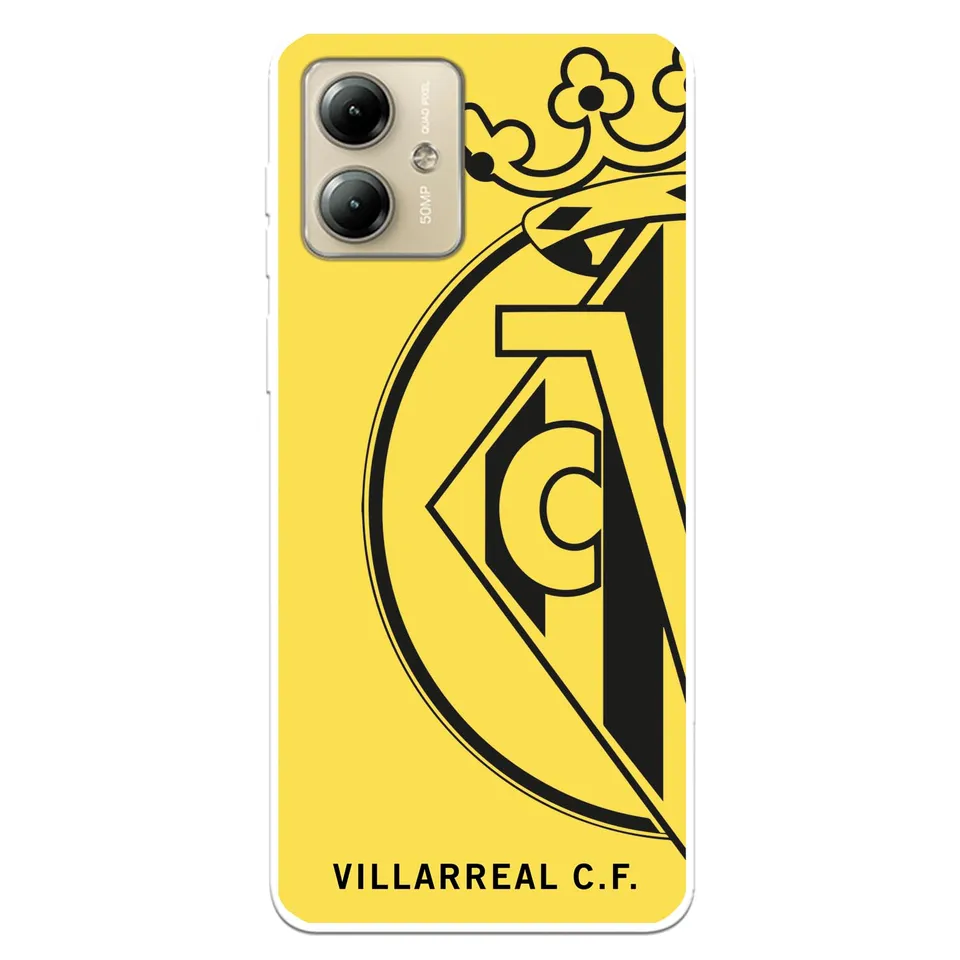 La Casa de las Carcasas Squadre cover Moto G14 Villarreal logo trasparente