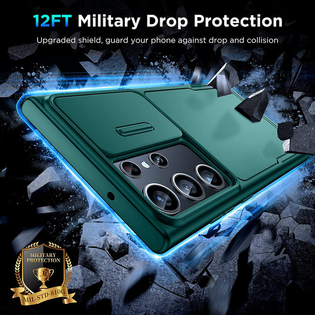 Redpepper Galaxy S23 Ultra cover verde copri fotocamera