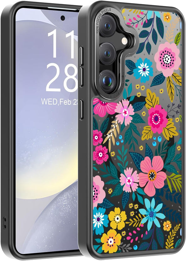 Redpepper Galaxy S25 Ultra Cover Magnetica Fiori Opaca