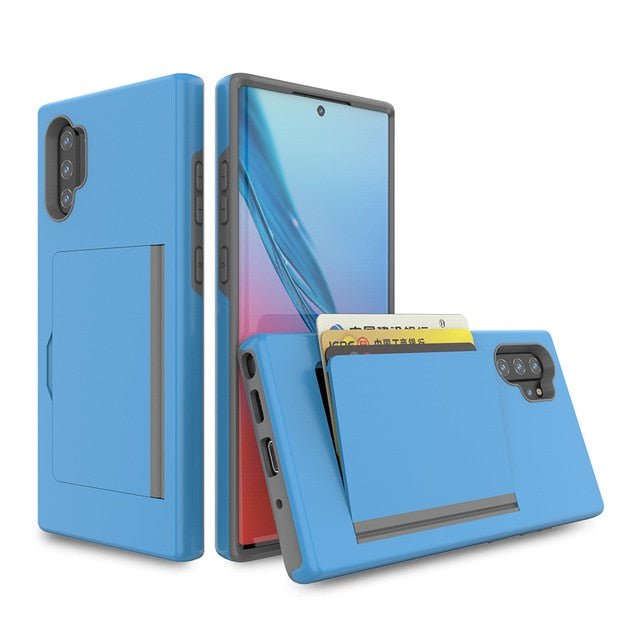 Redpepper Galaxy Cases Note 10 Plus cover portacarte antiurto