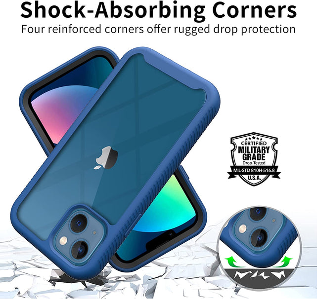 Redpepper Apple Cases Cover iPhone 13 Mini 5.4 Trasparente Blu