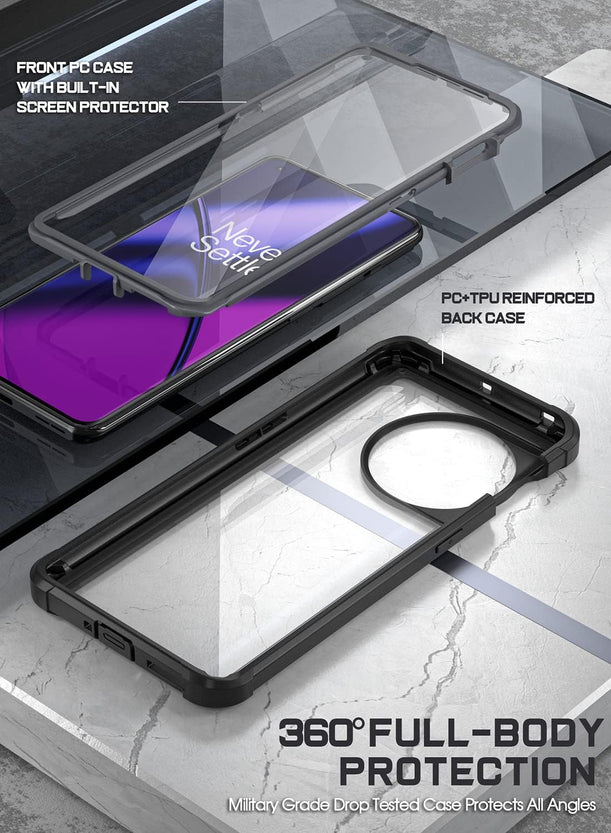 Redpepper OnePlus 11 5G Cover Bumper Nera Trasparente