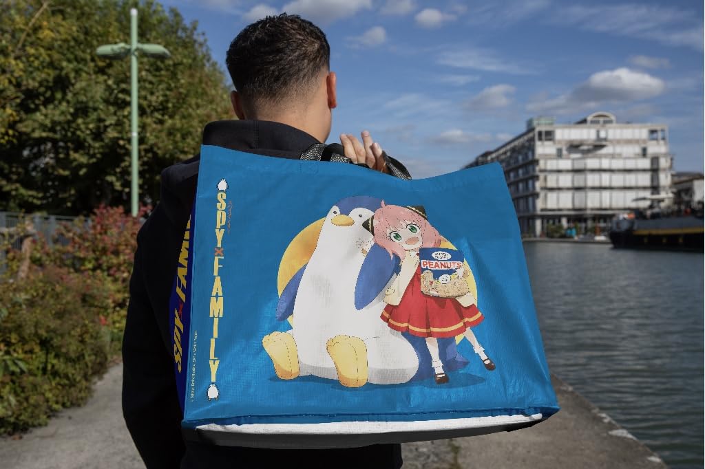 Konix Spy x Family shopper blu Anya 40x45x20 cm