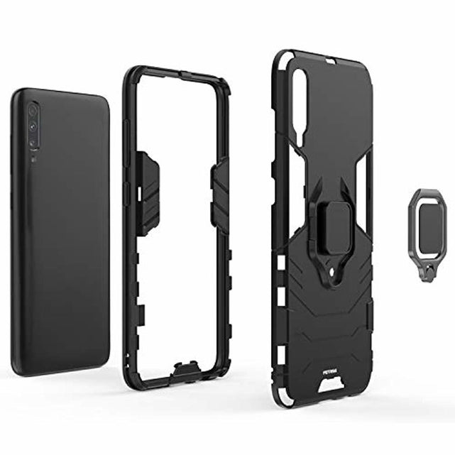 Redpepper Galaxy A70 Custodia Antiurto Nera con Anello