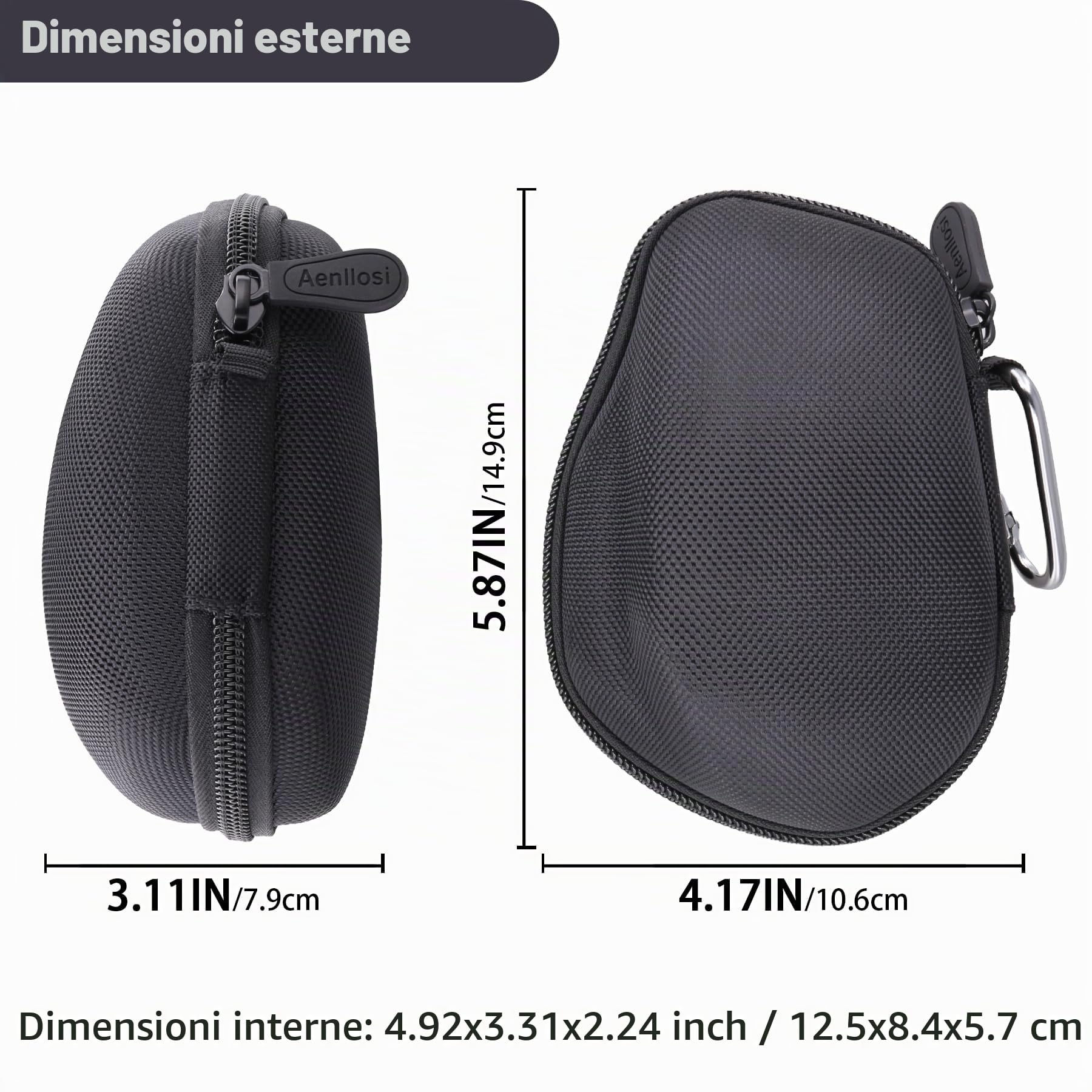 Aenllosi Keyboard & Mouse Case Logitech MX Master Nero EVA