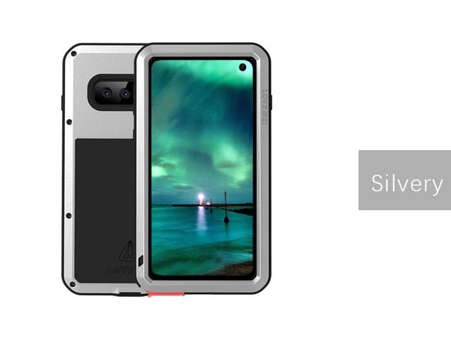 Redpepper Galaxy S10 Plus Cover Metallo Antiurto Kickstand