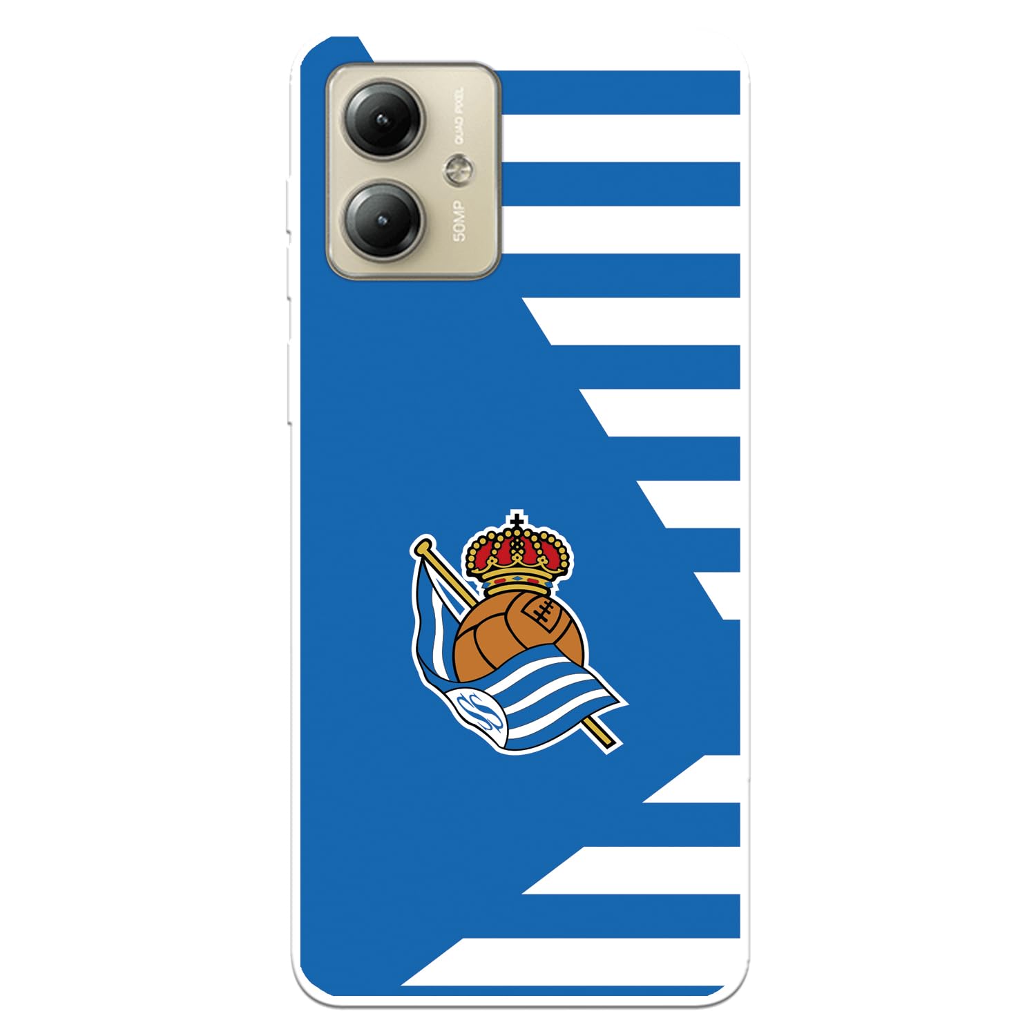 La Casa de las Carcasas Squadre cover Moto G14 Sociedad strisce orizzontali