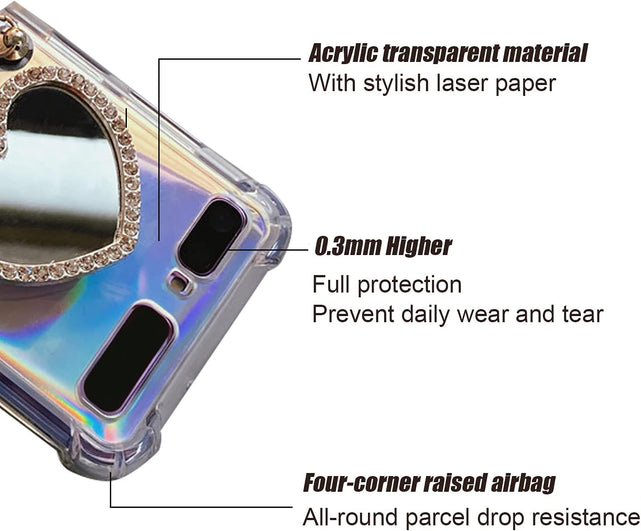 Redpepper Galaxy Z Flip cover trasparente con stand
