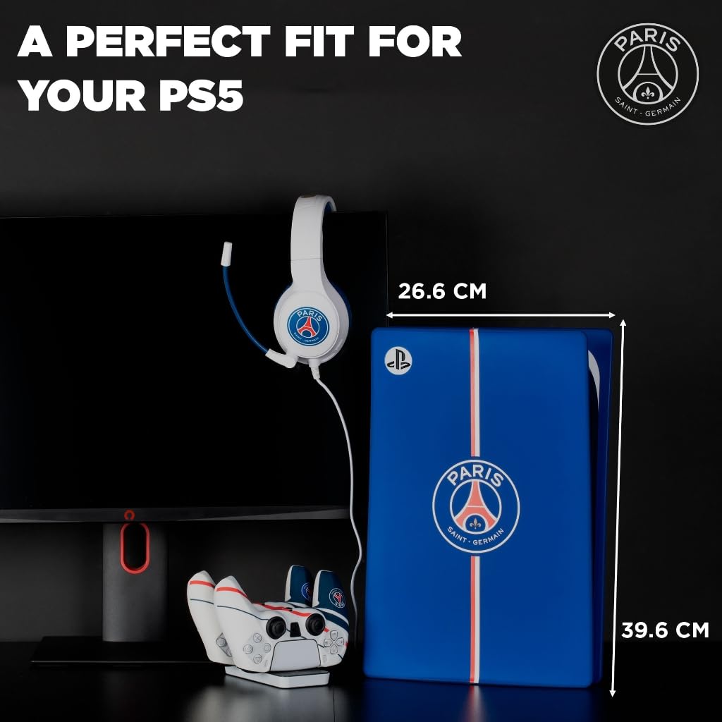 Konix PSG Custodia PS5 Silicone Blu Antiurto Antigraffio