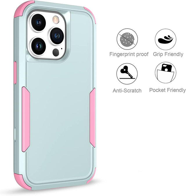 Redpepper Apple Cases iPhone 14 Pro cover rugged 3 strati verde