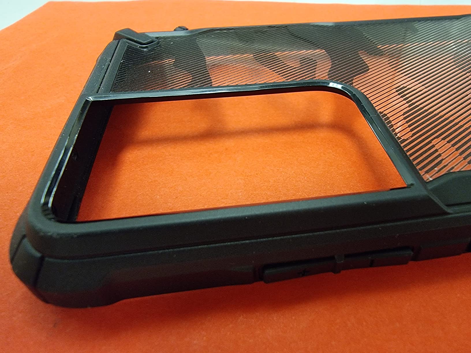 Ringke Fusion-X Galaxy S21 Ultra Cover Nera Black Trasparente
