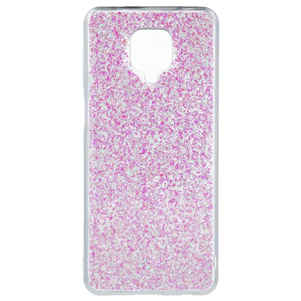 La Casa de las Carcasas Cover Redmi Note 9S custodia rosa glitter