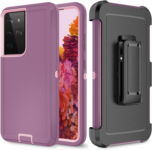 Redpepper Galaxy S21 Ultra cover nera con clip da cintura