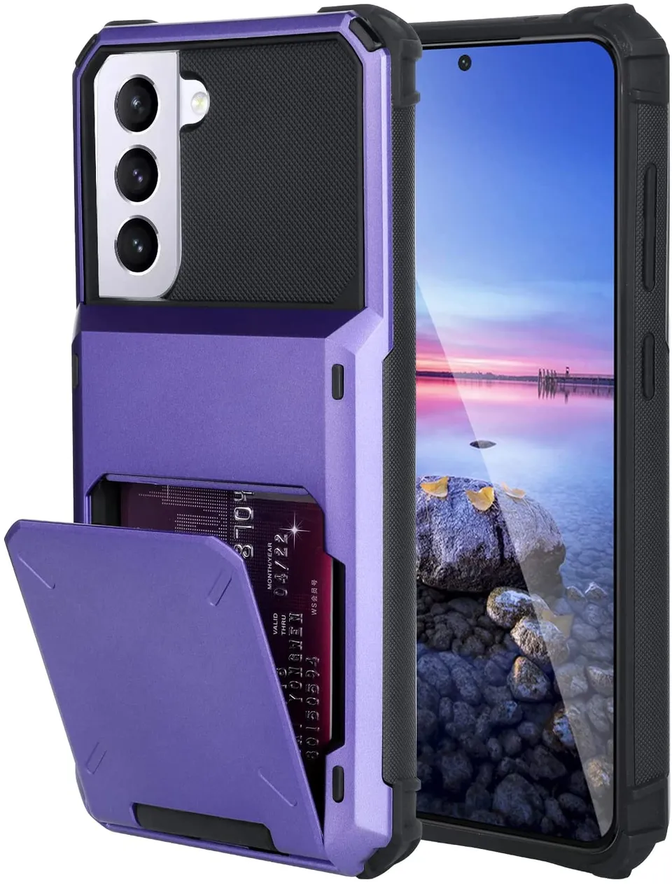 Redpepper Galaxy S22 Plus cover portafoglio 4 carte antiurto