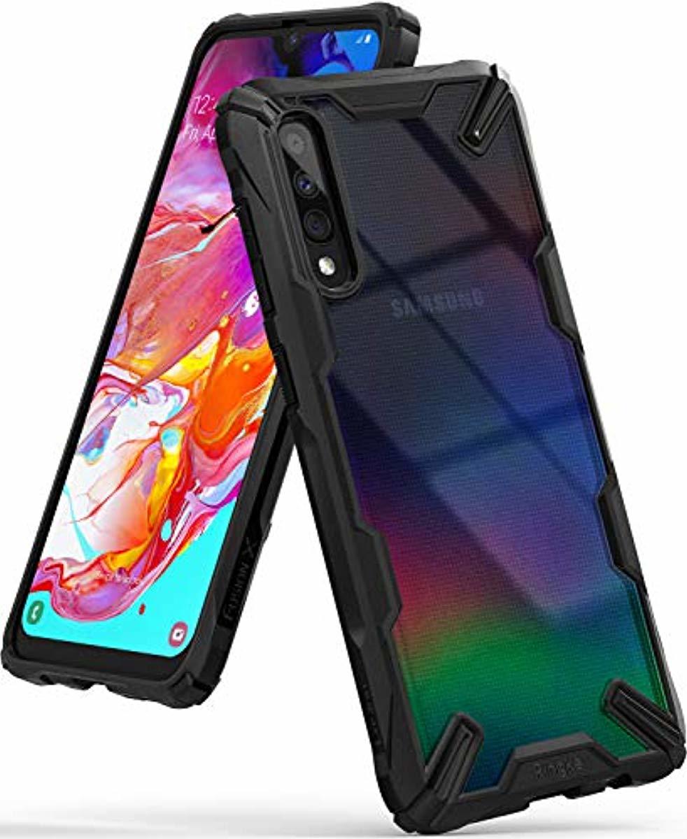 Redpepper Galaxy A70 custodia trasparente nera 6,7"