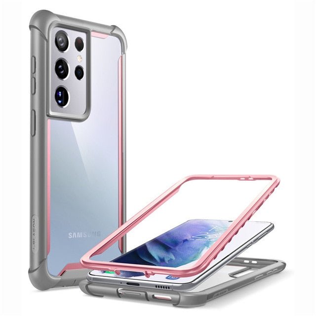 Redpepper Galaxy S21 Ultra Cover Antishock Trasparente Nera