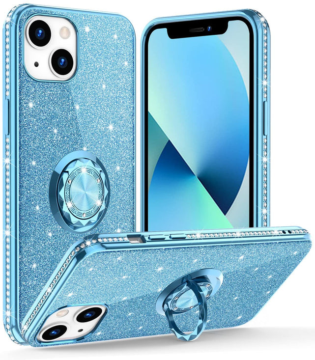Redpepper Apple Cases iPhone 13 cover glitter con anello