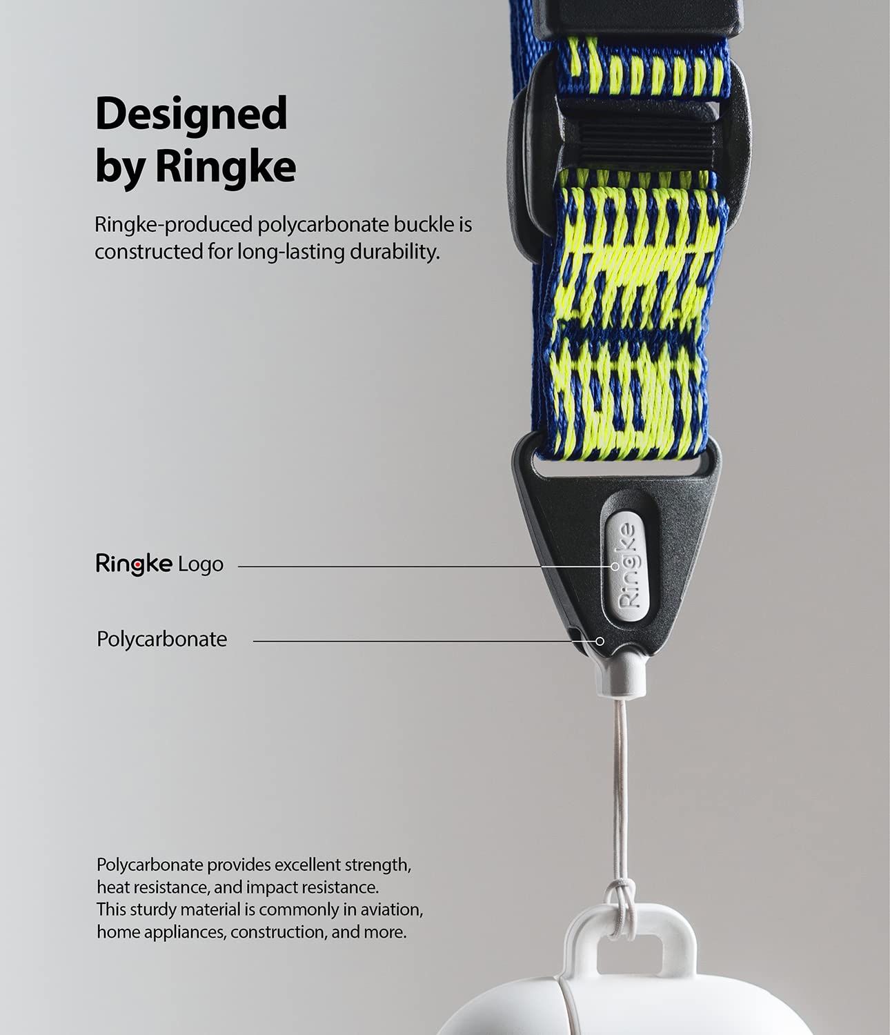 Ringke Strap cordino collo nylon multiuso con fibbia