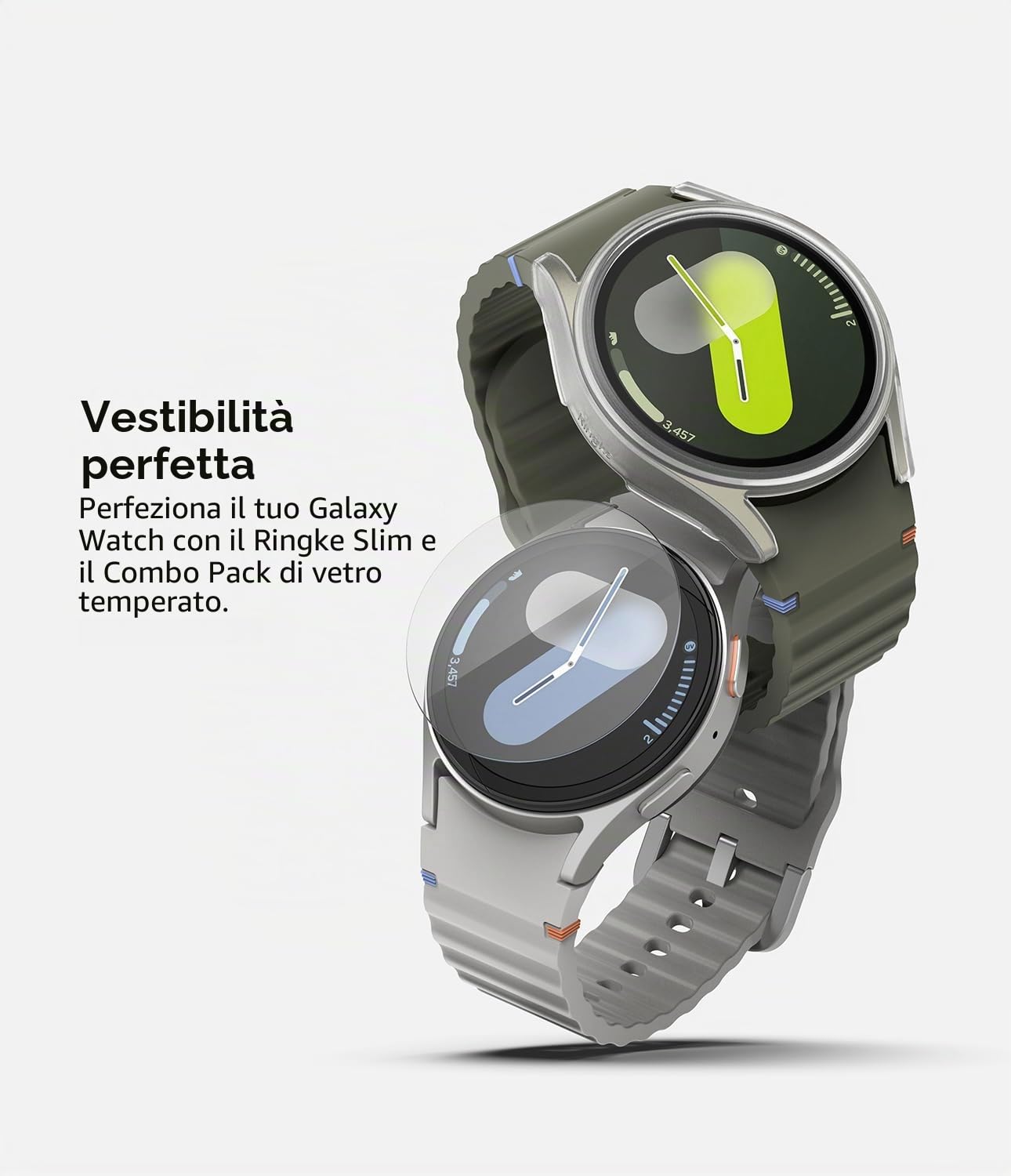Ringke Slim cover Galaxy Watch 7 44mm Alpine Clear vetro 9H