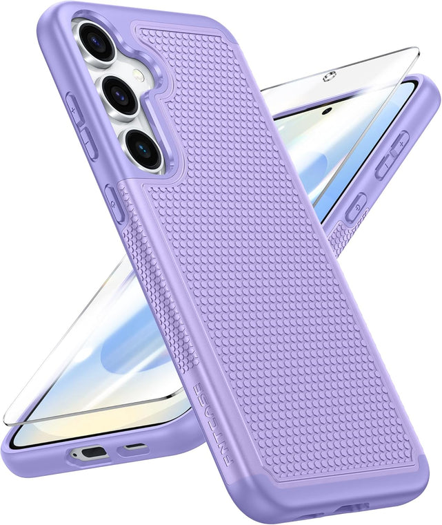 Redpepper Galaxy S25 Cover Corazzata Blu Navy Doppio Strato Vetro