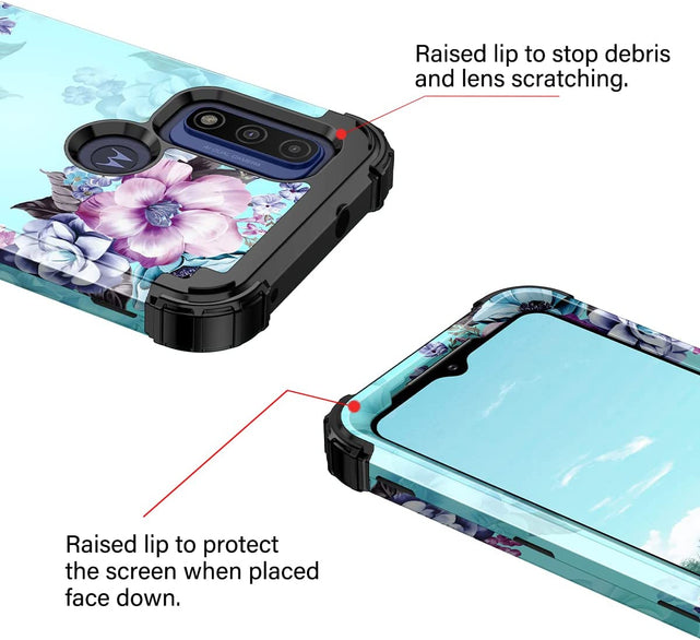 Redpepper Moto G Power 2022 cover fiori antishock