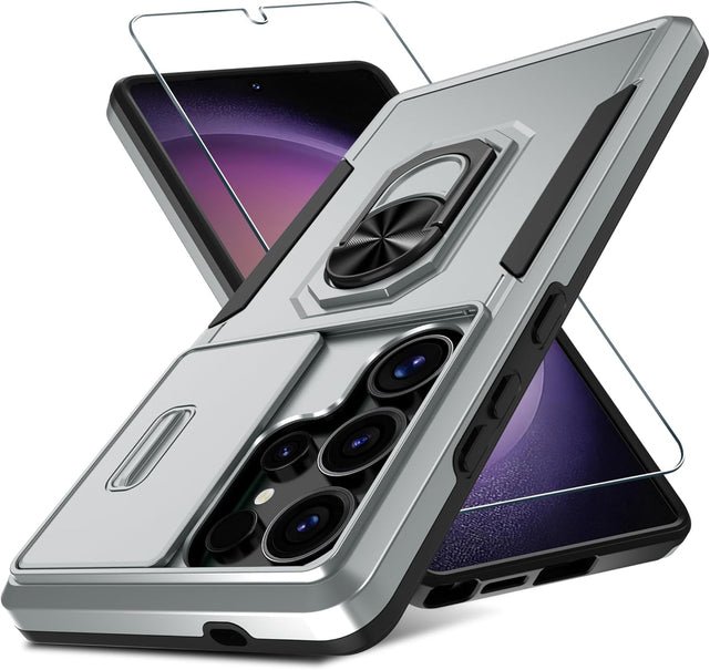 Redpepper Galaxy Cases Galaxy S25 Ultra custodia nera slide lens cover