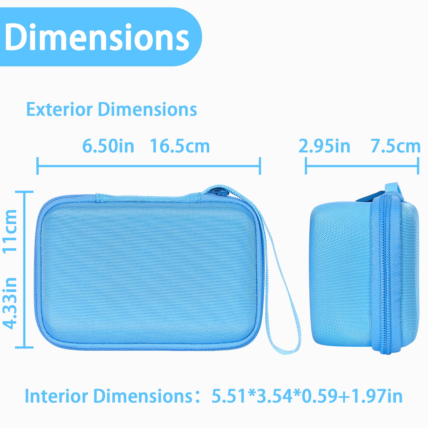 Aenllosi Camera Case custodia fotocamera bambini blu EVA
