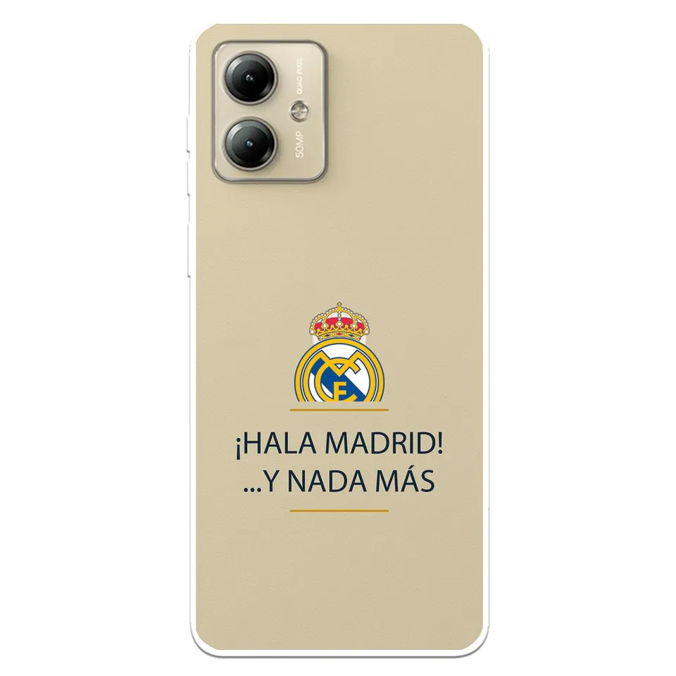 La Casa de las Carcasas Squadre cover Moto G14 Real Madrid Hala Madrid