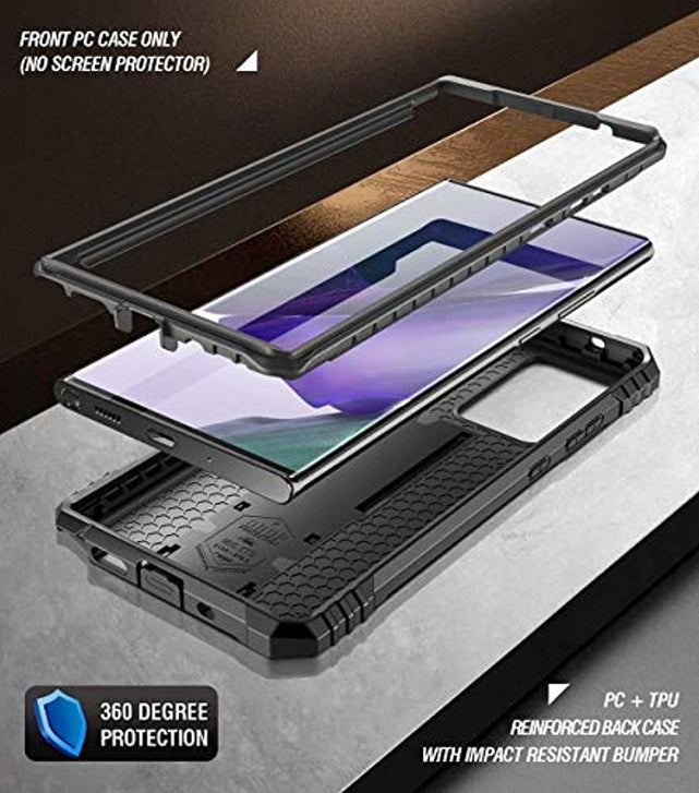 Redpepper Galaxy Note 20 Ultra Cover Antishock Nera con Stand