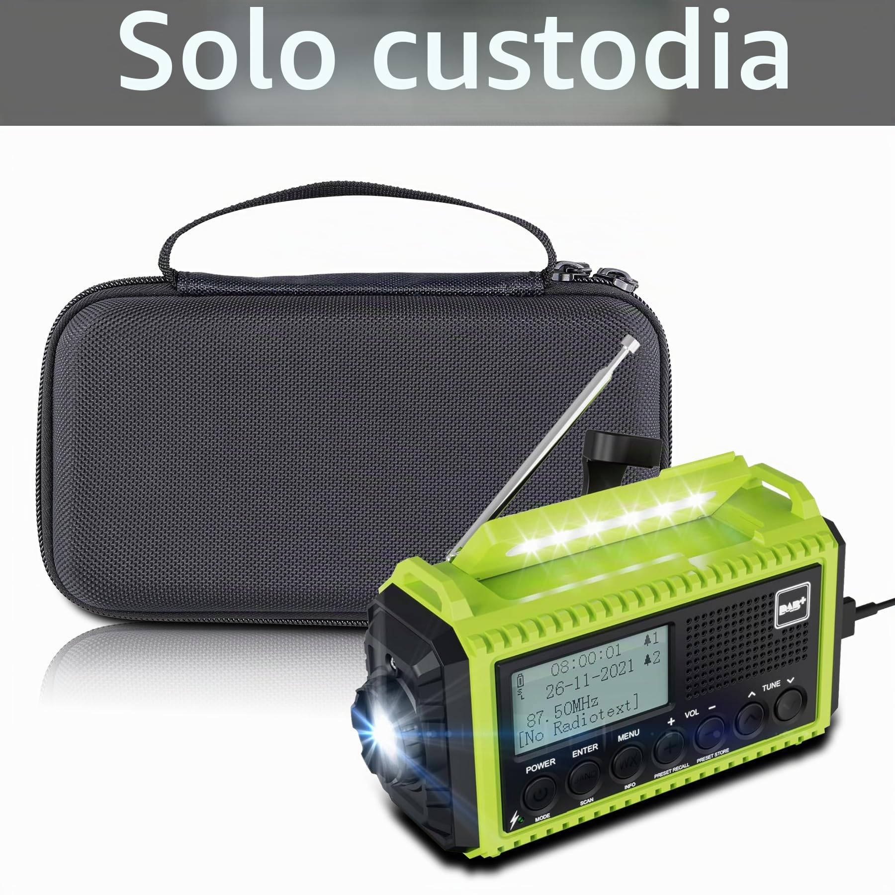 Aenllosi Speaker Case custodia radio Mesqool solare EVA rigida