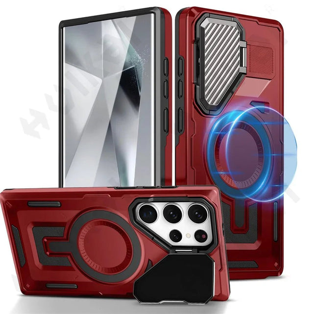 Redpepper S25 Ultra Cover Magnetica Militare con Anello Stand