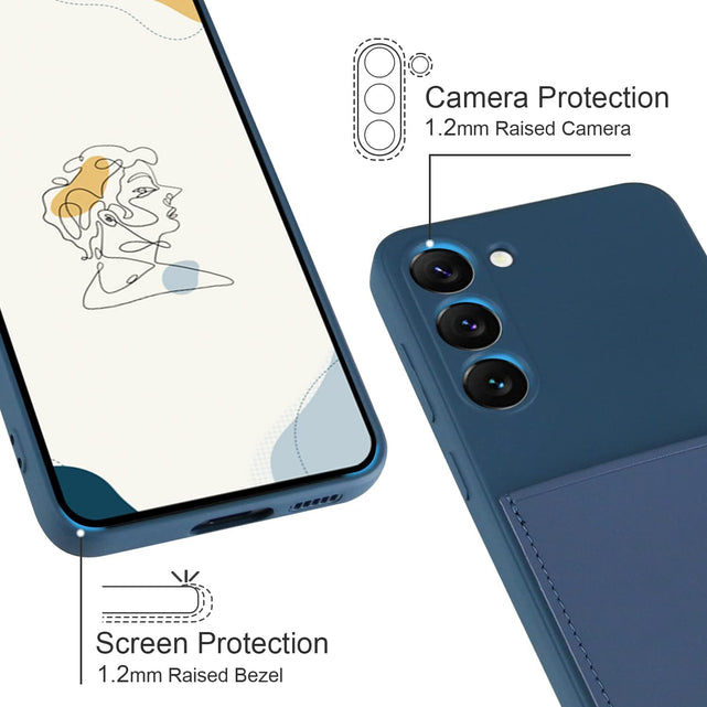 Redpepper Samsung Galaxy S23 Plus custodia portacarte silicone