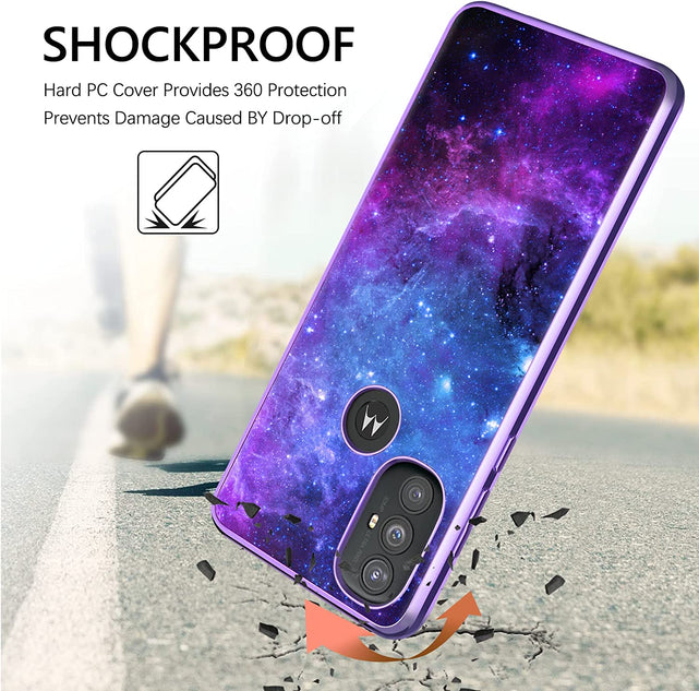 Redpepper Moto G Power 2022 cover spazio blu fosforescente