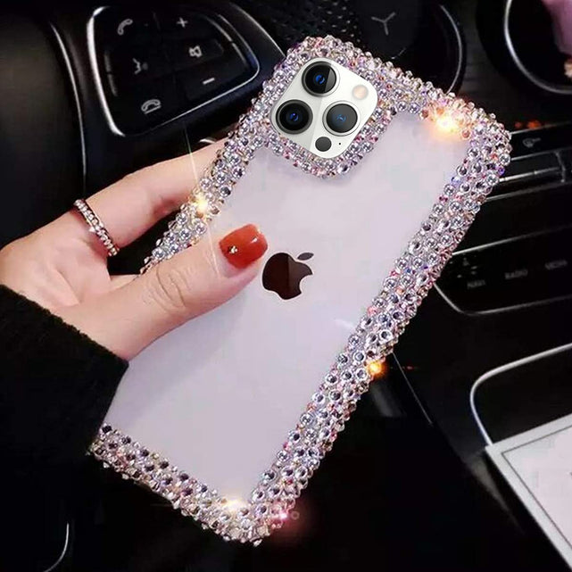 Redpepper Apple Cases 13 Pro Max Custodia Glitter strass donna