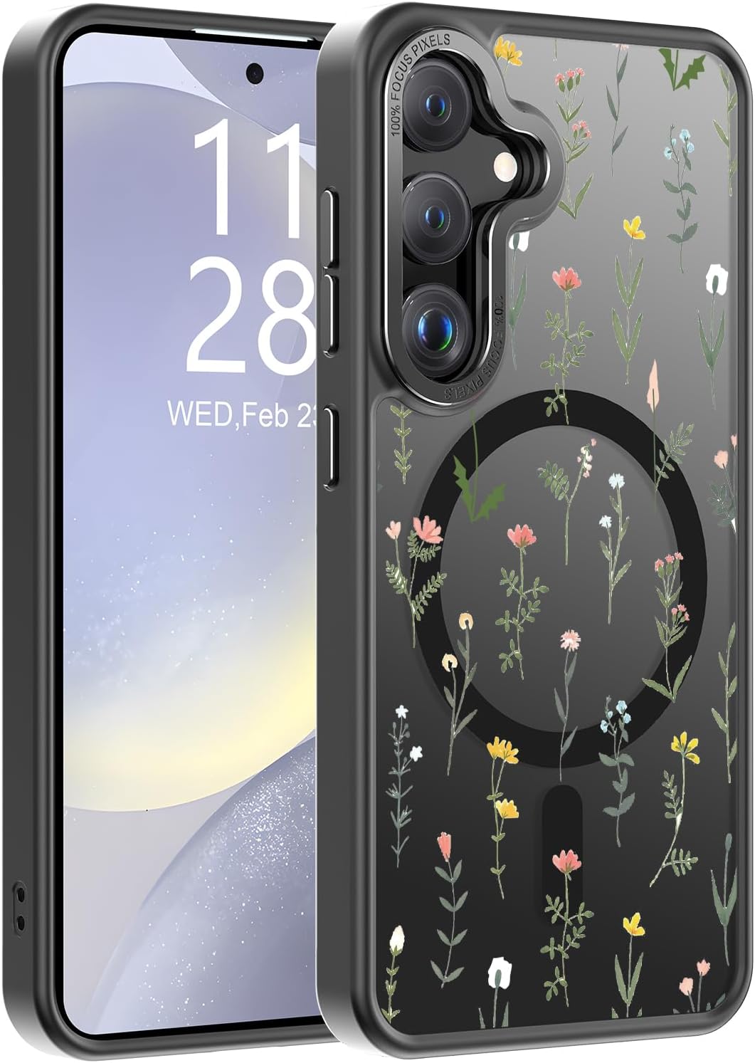 Redpepper Galaxy S25 Ultra Cover Magnetica Fiori Opaca