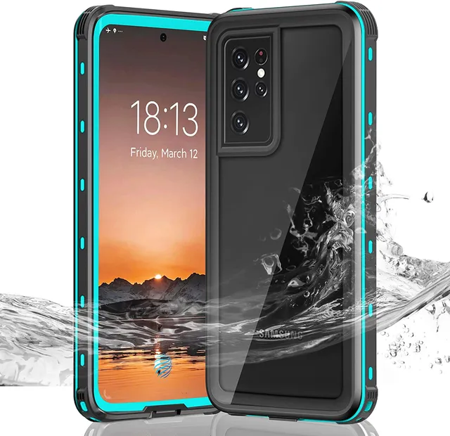 Redpepper Galaxy S21 Ultra Custodia Impermeabile IP68 con Vetro