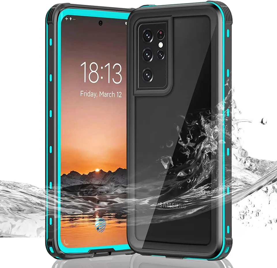 Redpepper Galaxy S21 Ultra Custodia Impermeabile IP68 con Vetro