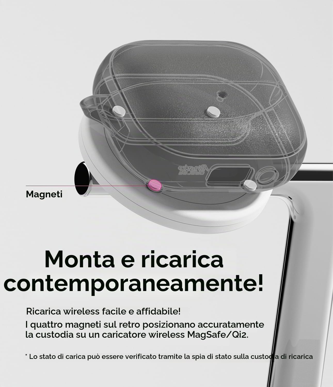 Ringke Onyx Magnetic Cover Buds 3 Pro Black Antiurto