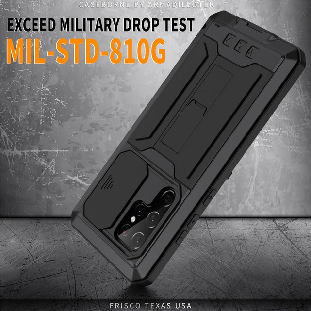 Redpepper Galaxy S22 Ultra Custodia Metallo Antiurto Nera
